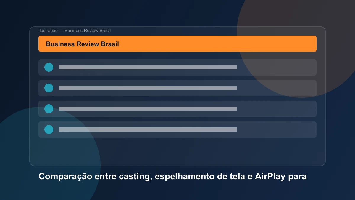 Comparação entre casting, espelhamento de tela e AirPlay para transmitir conteúdo a um Roku